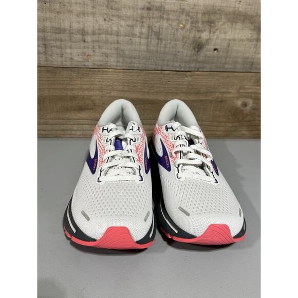 Brooks Ghost 14 1203561B192 Sneakers Womens US 7 White Lace-Up Running Shoes - Picture 2 of 7